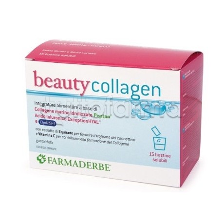 Collagen Beauty integratore per pelle elastica e idratata 15 bustine solubili