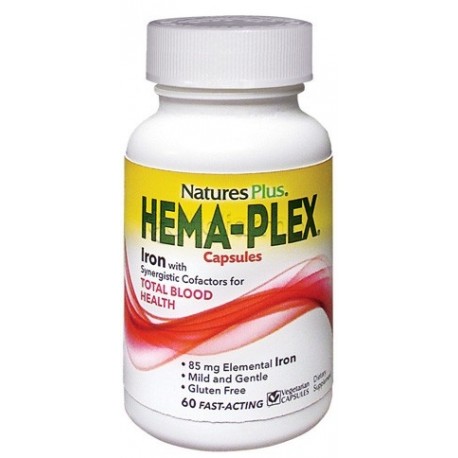 Natures Plus Hema Plex per Benessere Generale 60 Capsule Masticabili