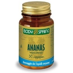 Body Spring Integratore Alimentare Drenaggio Liquidi Ananas 50 Compresse