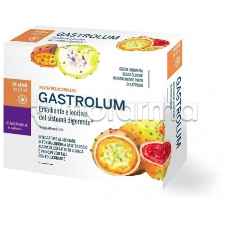 Scatola con Dr. Cagnola Gastrolum Integratore Digestivo 14 Stick Singoli Scatola con Dr. Cagnola Gastrolum Integratore Digestivo 14 Stick Singoli