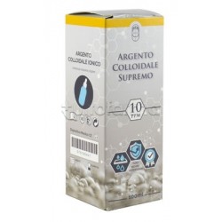 Argento Colloidale Supremo 10 Ppm Certificato Con Contagocce 100ml