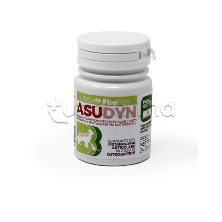 Asudyn per Benessere Articolare Cani e Gatti 20 Compresse 1200 Mg Asudyn per Benessere Articolare Cani e Gatti 20 Compresse 1200 Mg