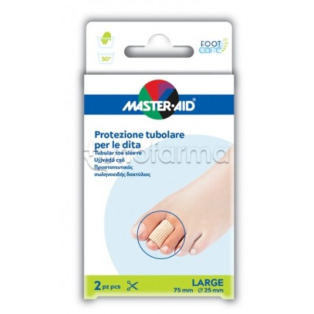 Tubo In Gel Master-Aid Elasticizzato per Protezione Dita 2 Pezzi da 7,5 cm Tubo In Gel Master-Aid Elasticizzato per Protezione Dita 2 Pezzi da 7,5 cm