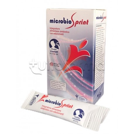 Microbiosprint Integratore per Benessere Intestinale e Difese Immunitarie 10 Stick Orosolubili Microbiosprint Integratore per Benessere Intestinale e Difese Immunitarie 10 Stick Orosolubili
