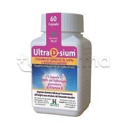 Ultra D-Sium Integratore con Vitamina D Naturale 60 Capsule Ultra D-Sium Integratore con Vitamina D Naturale 60 Capsule