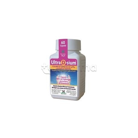 Ultra D-Sium Integratore con Vitamina D Naturale 60 Capsule Ultra D-Sium Integratore con Vitamina D Naturale 60 Capsule