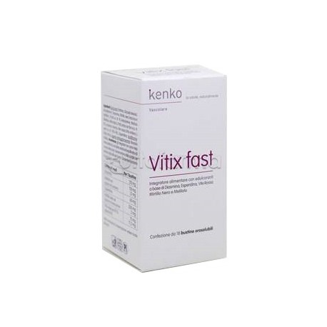 Vitix Fast integratore per microcircolo e gambe leggere 18 stick monodose Vitix Fast integratore per microcircolo e gambe leggere 18 stick monodose