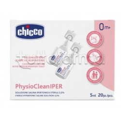 Chicco PhysioClean Soluzione Ipertonica 20 Pezzi Chicco PhysioClean Soluzione Ipertonica 20 Pezzi