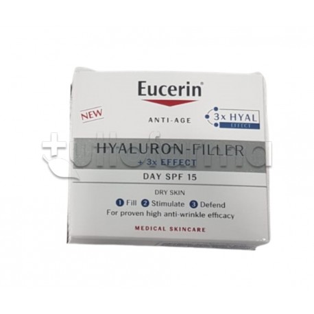 Eucerin Hyaluron Filler 3x Effect Crema Giorno Pelle Secca SPF15 50ml