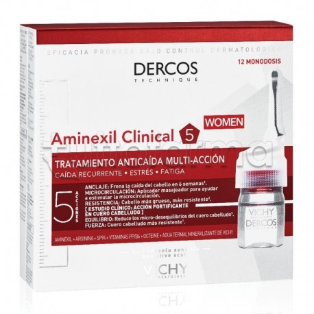 Vichy Dercos Aminexil Intensive 5 Anti-Caduta Donna 12 Fiale