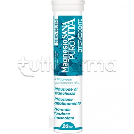 Sanavita Magnesio Puro Integratore di Magnesio 20 Compresse Effervescenti