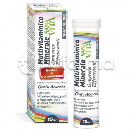 Sanavita Multivitaminico Minerale Integratore Multivitaminico 20 Compresse Effervescenti Sanavita Multivitaminico Minerale Integratore Multivitaminico 20 Compresse Effervescenti