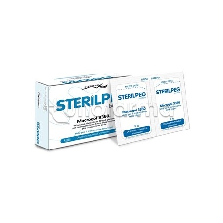 Sterilpeg per Stipsi 10 Bustine Bipartite da 10 g Sterilpeg per Stipsi 10 Bustine Bipartite da 10 g