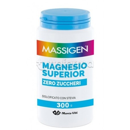 barattolo di Marco Viti Massigen Magnesio Superior Zero Zuccheri Integratore 300g