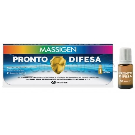 Foto di Massigen Pronto Difesa Integratore per Sistema Immunitario 14 Flaconcini Foto di Massigen Pronto Difesa Integratore per Sistema Immunitario 14 Flaconcini