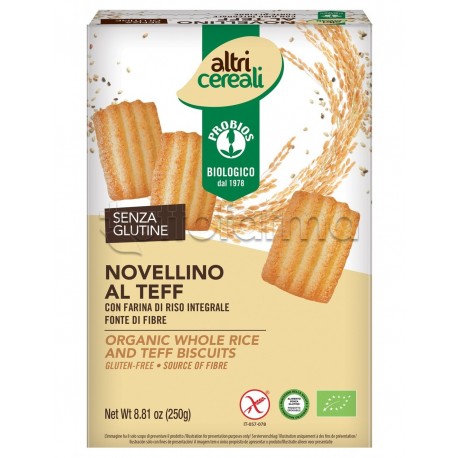 Probios Altri Cereali Novellino al Teff Senza Glutine 250g Probios Altri Cereali Novellino al Teff Senza Glutine 250g