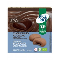 Probios Rice&Rice Cuor di Riso al Cacao Senza Glutine 6 Snack