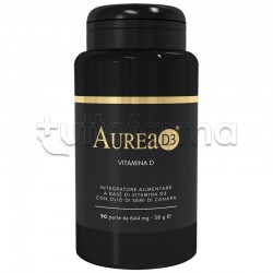 Aurea D3 Integratore con Vitamina D e Olio di Canapa 90 Perle Aurea D3 Integratore con Vitamina D e Olio di Canapa 90 Perle