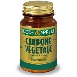 Body Spring Carbone Vegetale Integratore Digestivo 50 Capsule