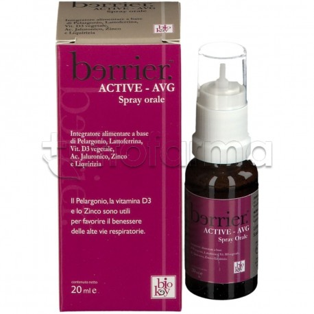 Berrier Active-Avg Integratore per Difese Immunitarie Spray 20ml Berrier Active-Avg Integratore per Difese Immunitarie Spray 20ml