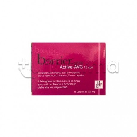 Berrier Active-Avg Integratore per Difese Immunitarie 15 Capsule Berrier Active-Avg Integratore per Difese Immunitarie 15 Capsule