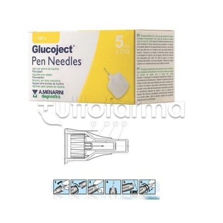 Menarini Glucoject Ago per Penna da Insulina 100 Pezzi