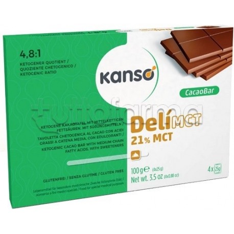 Dr. Schar Kanso DelìMCT Cacaobar 21% per Dieta Chetogenica 100g