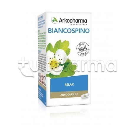 Arkocapsule Biancospino Bio Integratore Rilassante 45 Capsule Arkocapsule Biancospino Bio Integratore Rilassante 45 Capsule