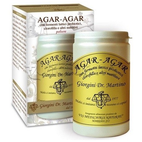 Dr Giorgini Agar-Agar con Fermenti Lattici Integratore per Intestino 