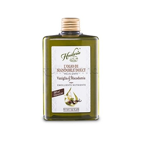 Huilerie Olio Mandorle Dolci Vaniglia/Macadamia per Pelle Vellutata 300ml