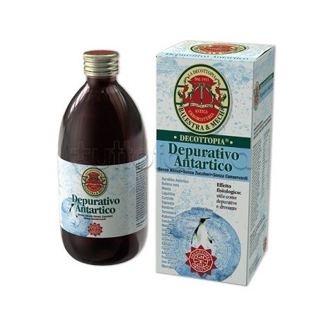 flacone Decottopia Depurativo Antartico Con Stevia Integratore Drenante 500ml flacone Decottopia Depurativo Antartico Con Stevia Integratore Drenante 500ml