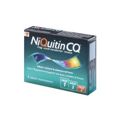 NiQuitin 7 Cerotti Transdermici 7 mg/24 h Nicotina per Disassuefazione da Sigarette