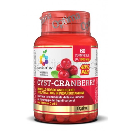 Cyst-Cranberry Integratore per Liberare Vie Urinarie 60 Compresse