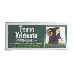 confezione di Tisana Kelemata 40 Compresse Rivestite 16 mg Lassativo per Stitichezza confezione di Tisana Kelemata 40 Compresse Rivestite 16 mg Lassativo per Stitichezza