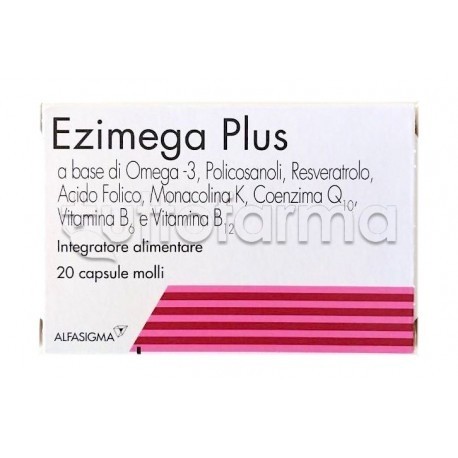 Ezimega Plus Integratore per Colesterolo 20 Capsule Singole