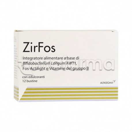 ZirFos Integratore di Fermenti Lattici e Vitamine 12 Bustine