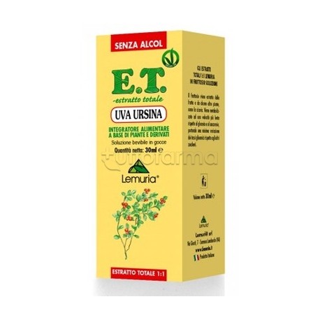 Lemuria Uva Ursina Estratto Totale Integratore Ricostituente 30ml Lemuria Uva Ursina Estratto Totale Integratore Ricostituente 30ml