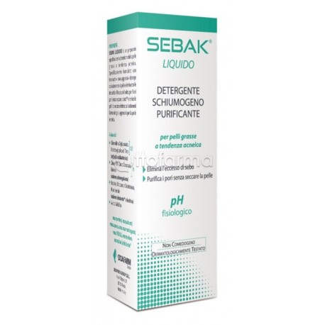 Sebak Liquido Detergente per Pelle Grassa e Acneica 150ml Sebak Liquido Detergente per Pelle Grassa e Acneica 150ml