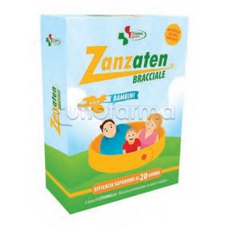 Zanzaten Bracciale Adulti per Protezione Zanzare 1 Pezzo Zanzaten Bracciale Adulti per Protezione Zanzare 1 Pezzo