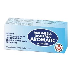 Magnesia Bisurata Aromatic 80 Pastiglie per Acidità e Bruciore di Stomaco