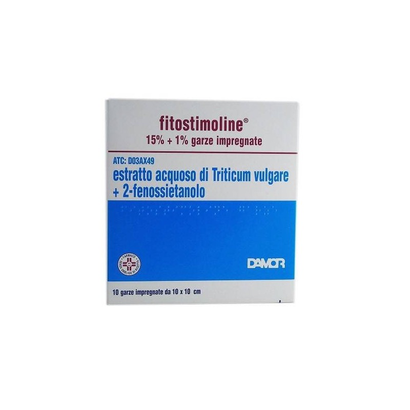 Fitostimoline 10 Garze Cicatrizzanti 15% + 1%
