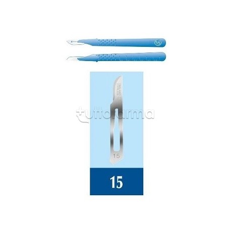 Bisturi Pic monouso sterile misura 15 per incisioni precise 1 pezzo Bisturi Pic monouso sterile misura 15 per incisioni precise 1 pezzo