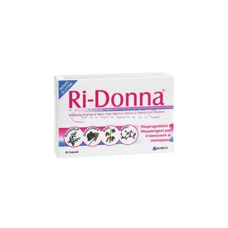 Ridonna Integratore per la Menopausa 30 Capsule Ridonna Integratore per la Menopausa 30 Capsule