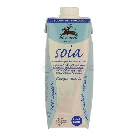 Bevanda vegetale di soia bio Alce Nero per Ossa Forti e Dieta Vegana 500 ml Bevanda vegetale di soia bio Alce Nero per Ossa Forti e Dieta Vegana 500 ml