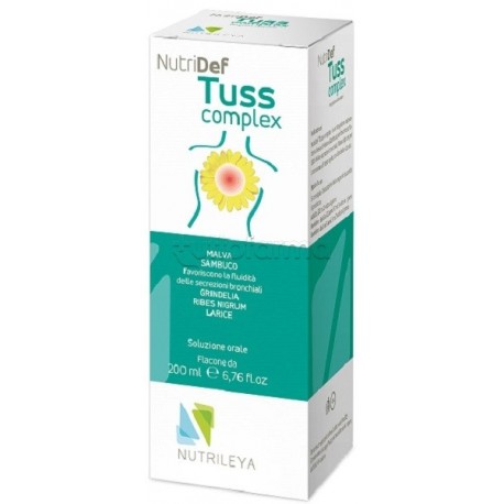 Nutridef Tuss Complex per Vie Respiratorie 200 ml Nutridef Tuss Complex per Vie Respiratorie 200 ml
