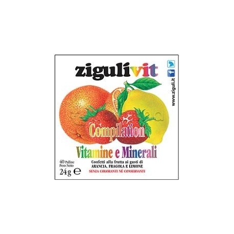 Ziguli Vit Compilation Integratore Energizzante 40 Confetti Ziguli Vit Compilation Integratore Energizzante 40 Confetti