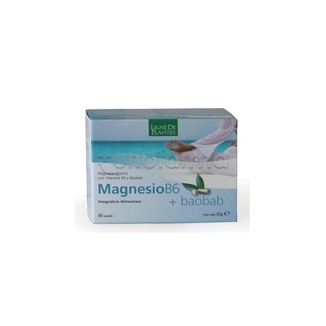 Magnesio B6 + Baobab Integratore Energizzante 60 Capsule Magnesio B6 + Baobab Integratore Energizzante 60 Capsule