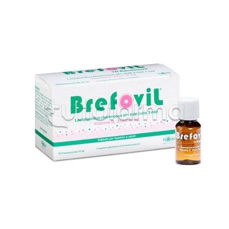 Brefovil per Equilibrio Flora Intestinale 10 Flaconcini Monodose da 10ml Brefovil per Equilibrio Flora Intestinale 10 Flaconcini Monodose da 10ml