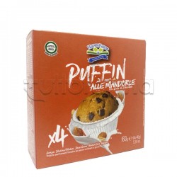 Happy Farm Puffin Muffin alla Mandorla con Gocce di Cioccolato Senza Glutine 160g
