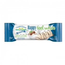 Happy Farm Snack Happy Feel White con Cioccolato Bianco e Nocciole Senza Glutine 30g